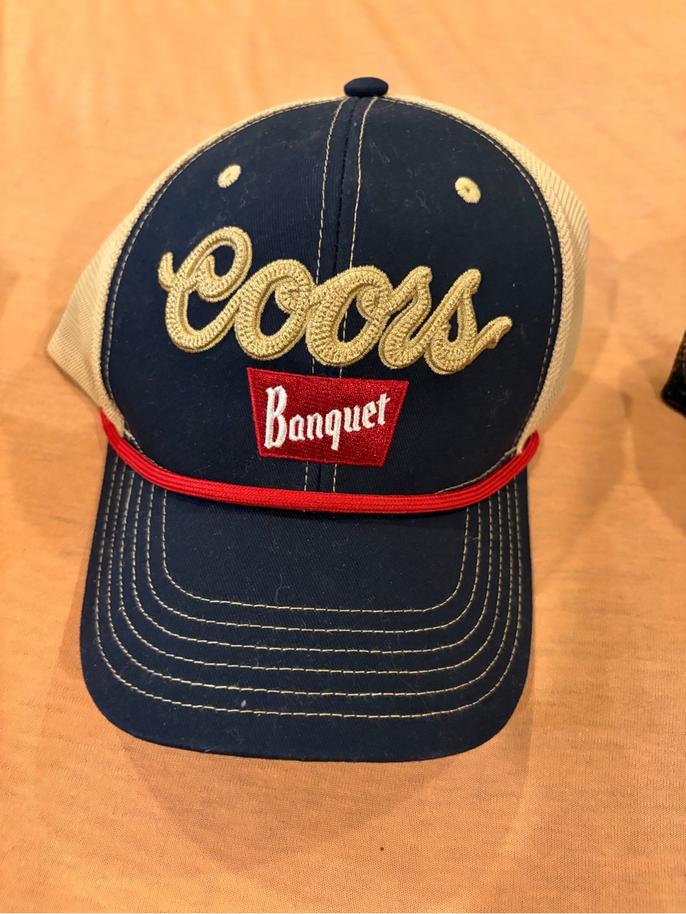 Navy and Cream Trucker Hat